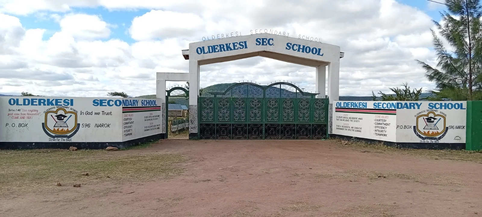 Modern school infrastructure at Olderkesi